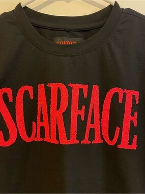 Scarface Black Short Sleeve 3-D Logo T-Shirt
